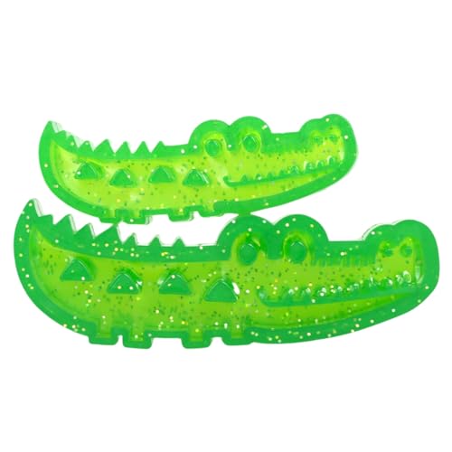 Generisch Slow Feed Alligator Dog Toy – Chew & Fetch Treat Dispenser for Medium & Small Dogs, Teeth Cleaning & Interactive Play (S+L) von Generisch
