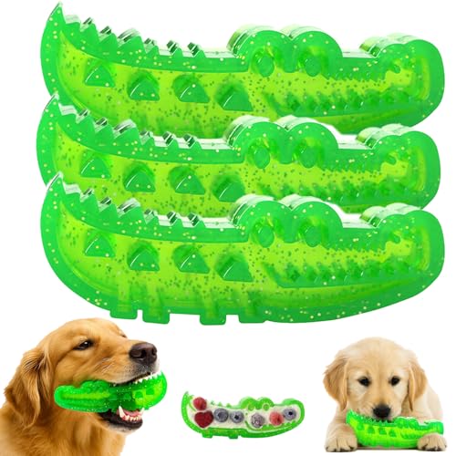 Generisch Slow Feed Chew and Fetch Crocodile, Alligator Dogs Chew Toy, Fetch Crocodile Dog Toy, for Large, Medium & Small Dogs, Teeth Cleaning, Cute Chews Toys (3 Pcs,Large) von Generisch