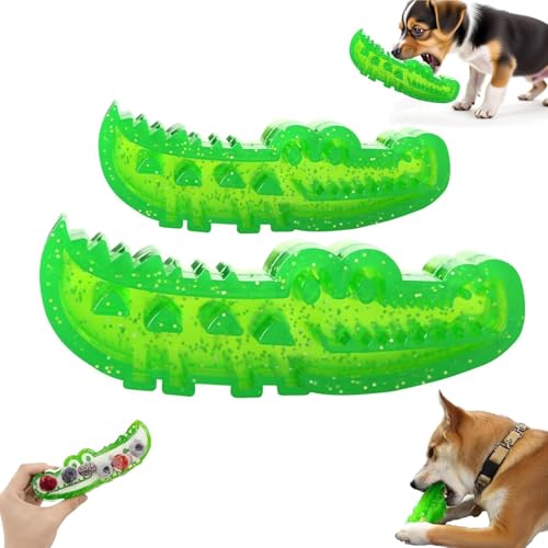 Generisch Slow Feed Chew and Fetch Crocodile, Dog Slow Feeder Puzzle Toy, Alligator Dogs Chew Toy for Large, Medium & Small Dogs Teeth Cleaning (2Pcs*Mix) von Generisch