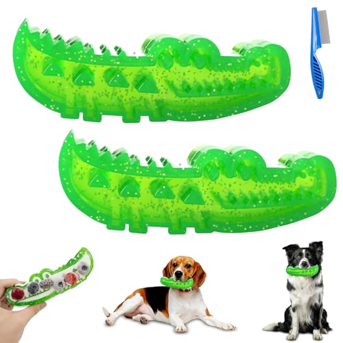 Generisch Slow Feed Chew and Fetch Crocodile, Dog Slow Feeder Puzzle Toy, Alligator Treat Dispensing Dog Toys Keep Them Busy, Medium & Small Dogs Teeth Cleaning (Large*2) von Generisch