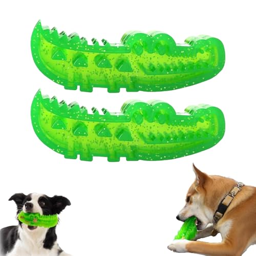 Generisch Slow Feed Chew and Fetch Crocodile, Dog Slow Feeder Puzzle Toy, Alligator Treat Dispensing Dog Toys Keep Them Busy, for Large, Medium & Small Dogs Teeth Cleaning (large-2pcs) von Generisch