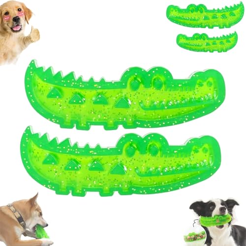 Generisch Slow Feed Chew and Fetch Crocodile, Dog Slow Feeder Puzzle Toy, Crocodile Dog Toy, Snack Stash & Play, Medium Small Dogs Bite Brush Teeth Cleaning Chewing Training (Large*2) von Generisch