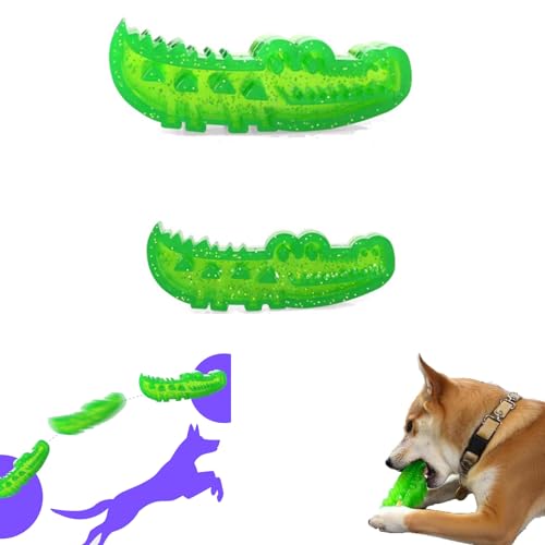 Generisch Slow Feed Chew and Fetch Crocodile, Dog Slow Feeder Puzzle Toy, Teeth Cleaning, Alligator Dogs Chew Toy for Large, Medium & Small Dogs (s+l) von Generisch