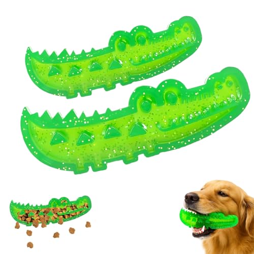 Generisch Slow Feed Chew and Fetch Crocodile, Lettuce Pets, Upgrade lettucepets Crocodile Dog Toy, Chew and Fetch, Keep Dogs Busy (Mix) von Generisch