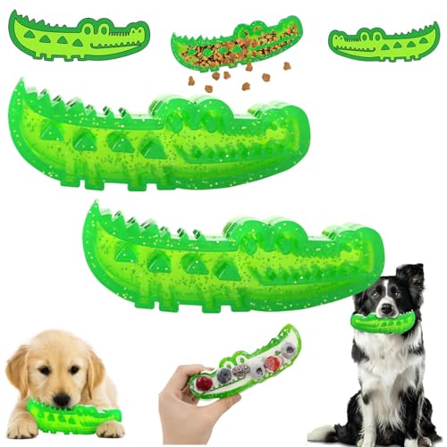Generisch Slow Feed Chew and Fetch Crocodile, Lettuce Slow Feed Chew and Fetch Crocodile, Alligator Chew Toy for Dogs, for Large, Medium & Small Dogs Chewing Training (L*2) von Generisch