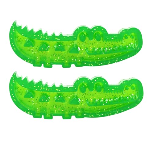 Generisch Slow Feed Chew and Fetch Crocodile, Slow Feed Chew and Fetch Toy, Alligator Treat Dispensing Dog Toys Keep Them Busy, Medium & Small Dogs Teeth Cleaning (2pcs-L) von Generisch