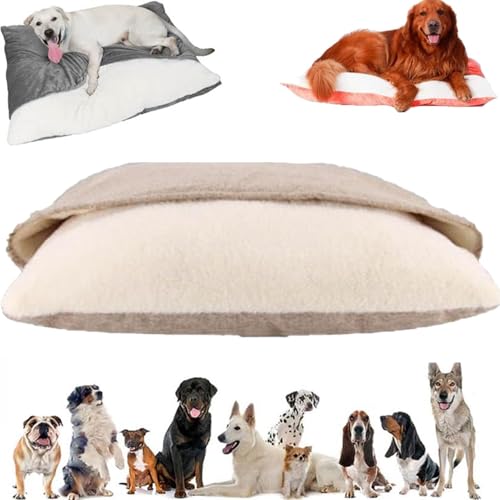 Generisch Snoozie Snuggle Burrow Bed, Washable Dog Bed with Cover Cave, Nest Dog Beds, Removable Indoor Pets Sleeping Bag, for Small Medium Large Size Pet (Tea Mouse, XL) von Generisch