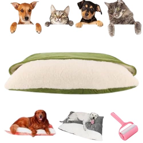 Generisch Snuggle Burrow Bed, Cozy Hooded Pet Bed,Dachshund Bed with Removable Hood for Pets Under 50 lbs (Green, XL) von Generisch