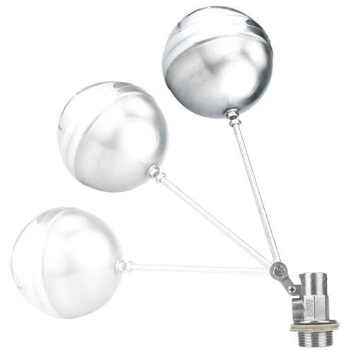 Generisch Teichschwimmerventil - Für Wassertank | Leckgeschützter Verstellbarer Automatischer Edelstahlkugel-Regler Für Reiskocher Teich Gartenbewässerung Hühner Tränke Generisch Teichschwimmerventil - Für Wassertank | Leckgeschützter Verstellbarer Automatischer Edelstahlkugel-Regler Für Reiskocher Teich Gartenbewässerung Hühner Tränke von Generisch