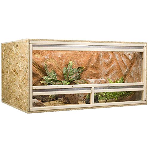 Holzkonzept Terrarium, Terrariumbausatz, OSB Terrarium, Holzterrarium 120 x 60 x 60 cm Frontbelüftung von Holzkonzept