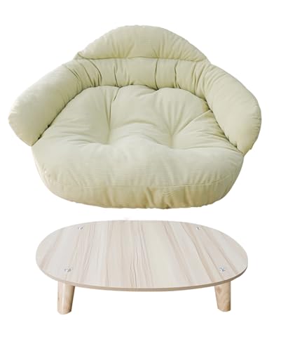 Generisch Unterstützendes Haustiersofa Media Großes Hundebett Elegantes Haustiersofa mit weichen Berührungen for mittlere bis große Hunde(Green,M) von Generisch