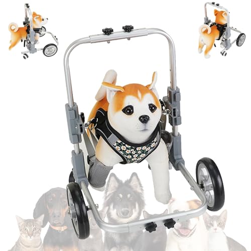 Generisch Verstellbare Vorderbeine des Hunderollstuhls, 4-rädriger Aluminium-Haustierrollstuhl, Gehhilfe for behinderte Hunde, leichte Hundewagen mit Mobilitätshilfen for Gehen an den Vorderbeinen zur Generisch Verstellbare Vorderbeine des Hunderollstuhls, 4-rädriger Aluminium-Haustierrollstuhl, Gehhilfe for behinderte Hunde, leichte Hundewagen mit Mobilitätshilfen for Gehen an den Vorderbeinen zur von Generisch