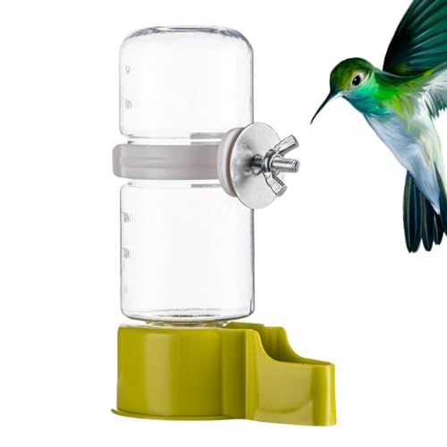 Generisch Vogel-Wasserspender für Käfig, automatischer Papageien-Wasserspender, 140 ml großer Wasserspender für Papageien, Grüner Wasserspender für kleine und mittelgroße Vögel, hängender von Generisch
