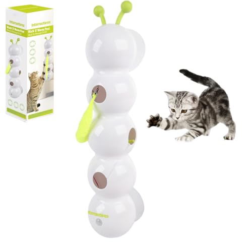 Generisch Wuselwurm Katzenspielzeug, Wuselwurm Katze, Lustiges Katzenspielzeug, Interaktives Spielzeug Für Katzen, Mit Federschwanz Für Katzen Jeden Alters Generisch Wuselwurm Katzenspielzeug, Wuselwurm Katze, Lustiges Katzenspielzeug, Interaktives Spielzeug Für Katzen, Mit Federschwanz Für Katzen Jeden Alters von Generisch