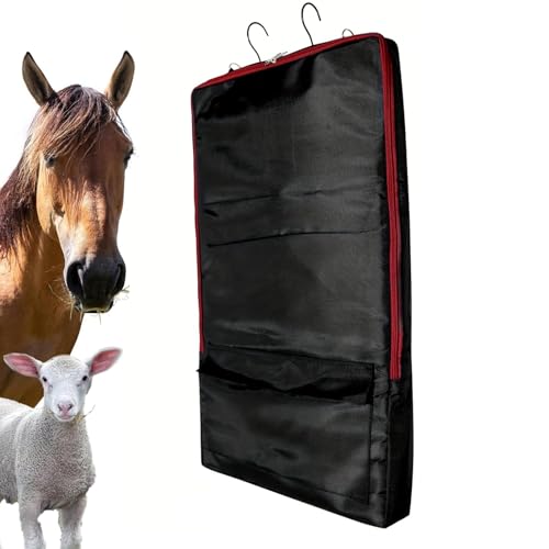 Generisch Zähnebeutel für | Horse Tack Carry -Beutel mit Reißverschluss in Taschen - Verstellbarer, wasserdichter Stabiler Organisator Reitesvorräte für Trail -Reittraining von Generisch