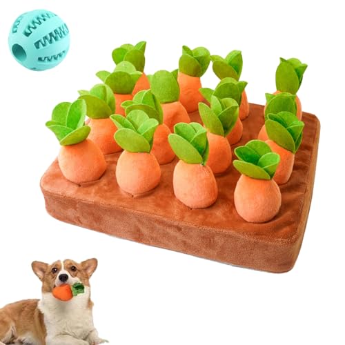 Generisch Zoopull - Intelligenzspiel Für Vierbeiner, Intelligentes Hundespielzeug, Verstecken Und Suchen SchnüFfelteppich Mit 16Karotten, Abnehmbar Und Waschmaschinengeeignet (1pc) von Generisch