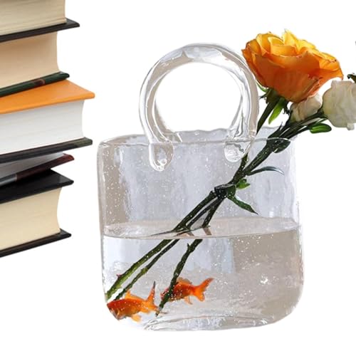 Glasvase, Blumenform, klare Vase, Fischglasblase, geformte klare Glasvase, Blumenarrangement, Aquarium- und Glasvase für Heimdekoration Glasvase, Blumenform, klare Vase, Fischglasblase, geformte klare Glasvase, Blumenarrangement, Aquarium- und Glasvase für Heimdekoration von Generisch