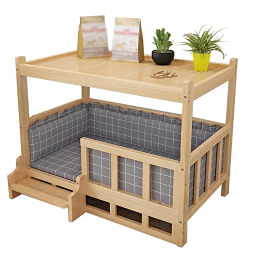 Golden Retrievers & Teddies Haustierbett aus Holz – Haustierhaus für den Innenbereich mit Wattepad und Nachttisch – Premium-Zubehör für Hunde Golden Retrievers & Teddies Haustierbett aus Holz – Haustierhaus für den Innenbereich mit Wattepad und Nachttisch – Premium-Zubehör für Hunde von Generisch