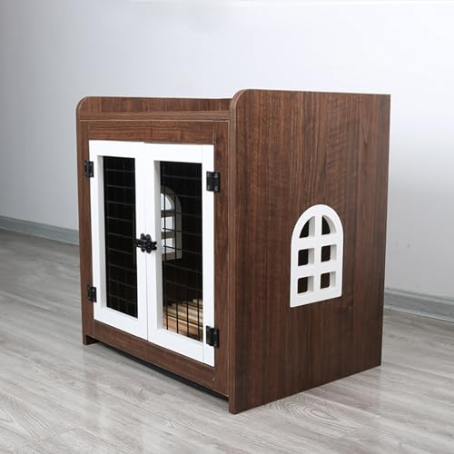 Grauer robuster Beistelltisch für Hundekäfige, modernes dekoratives Holz-Haustierhaus für Hunde bis zu 45,4 kg, kaufeste Hundehütte für den Innenbereich, modernes Design Grauer robuster Beistelltisch für Hundekäfige, modernes dekoratives Holz-Haustierhaus für Hunde bis zu 45,4 kg, kaufeste Hundehütte für den Innenbereich, modernes Design von Generisch