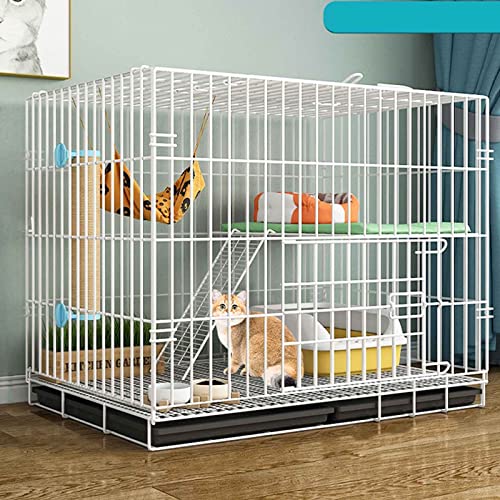 Große Haustierbox Abnehmbarer extra großer Katzenkäfig mit Katzentoilette, zusammenklappbares Laufstall, einfach zu installieren, geräumiges Design Große Haustierbox Abnehmbarer extra großer Katzenkäfig mit Katzentoilette, zusammenklappbares Laufstall, einfach zu installieren, geräumiges Design von Generisch