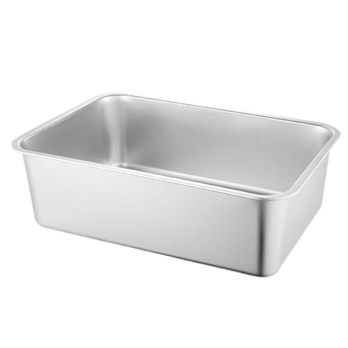 Große Katzentoilette,Große Katzentoilette | Katzentoilette aus Metall - Antihaftbeschichtete Katzenkotbox, spritzwassergeschützt, große Katzentoilette aus Edelstahl, leicht zu reinigende Katzenboxen Große Katzentoilette,Große Katzentoilette | Katzentoilette aus Metall - Antihaftbeschichtete Katzenkotbox, spritzwassergeschützt, große Katzentoilette aus Edelstahl, leicht zu reinigende Katzenboxen von Generisch