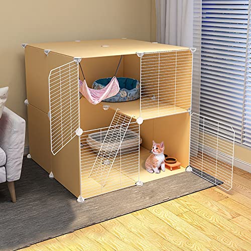 Großer 3-stöckiger Katzenkäfig – Indoor/Outdoor Haustiergehege mit Leitern, Anti-Sprung Kätzchen-Kiste, tragbarer Übungshof Zaun für 1-5 Katzen, sicherer & geräumiger Spielbereich Großer 3-stöckiger Katzenkäfig – Indoor/Outdoor Haustiergehege mit Leitern, Anti-Sprung Kätzchen-Kiste, tragbarer Übungshof Zaun für 1-5 Katzen, sicherer & geräumiger Spielbereich von Generisch