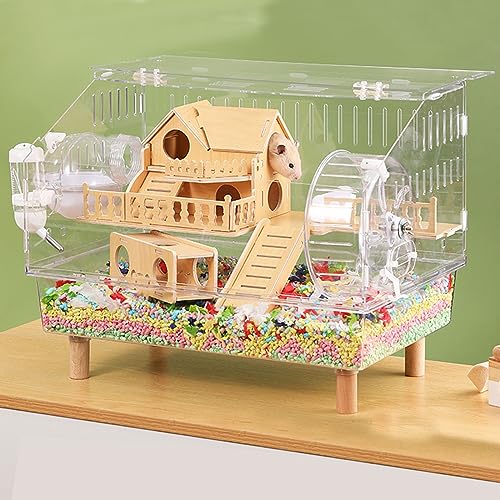 Großer Hamsterkäfig Rennmaus Haven Habitat | Extra großer Rattenkäfig Duplex, Acrylmaterial, Kleintierkäfig mit Zubehör Großer Hamsterkäfig Rennmaus Haven Habitat | Extra großer Rattenkäfig Duplex, Acrylmaterial, Kleintierkäfig mit Zubehör von Generisch