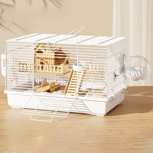 Großer Hamsterkäfig aus Draht mit tragbarem Tragegriff, Blauer Kleintier-Lebensraum mit Wasserflasche, Futterschale, Laufrad, Rennmaus-Haven mit externem Badezimmer Großer Hamsterkäfig aus Draht mit tragbarem Tragegriff, Blauer Kleintier-Lebensraum mit Wasserflasche, Futterschale, Laufrad, Rennmaus-Haven mit externem Badezimmer von Generisch