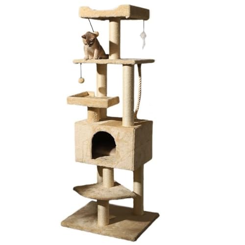 Großer Katzenbaum – Mehrstufiges Klettergerüst mit Katzenbett, Kratzbaum, Spielzeug & Sitzstangen – Ultimatives Indoor-Katzen-Condo Supplies für glückliche Katzen Großer Katzenbaum – Mehrstufiges Klettergerüst mit Katzenbett, Kratzbaum, Spielzeug & Sitzstangen – Ultimatives Indoor-Katzen-Condo Supplies für glückliche Katzen von Generisch