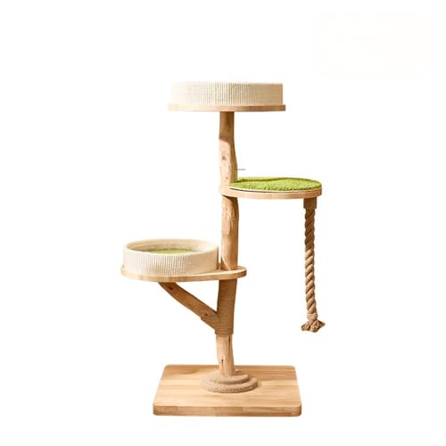 Großer Katzenbaum mit Klettergerüst, Katzenbett, Hängekorb, Katzenvilla, Spielzeug & Wohnung, perfekt für mittelgroße bis große Katzen, langlebiges & platzsparendes Design von Generisch