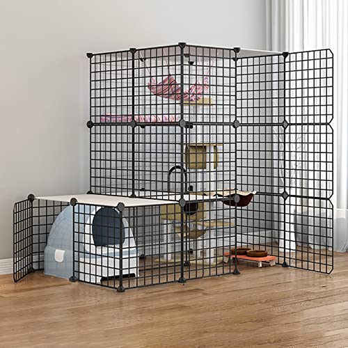 Großer Katzenkäfig – DIY Gehege mit Leitern, Anti-Jumping Kitten Box für Indoor/Outdoor Großer Katzenkäfig – DIY Gehege mit Leitern, Anti-Jumping Kitten Box für Indoor/Outdoor von Generisch