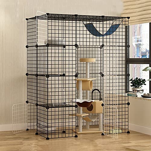 Großer Katzenkäfig – DIY Gehege mit Leitern, Anti-Jumping Kitten Box für Indoor/Outdoor Großer Katzenkäfig – DIY Gehege mit Leitern, Anti-Jumping Kitten Box für Indoor/Outdoor von Generisch