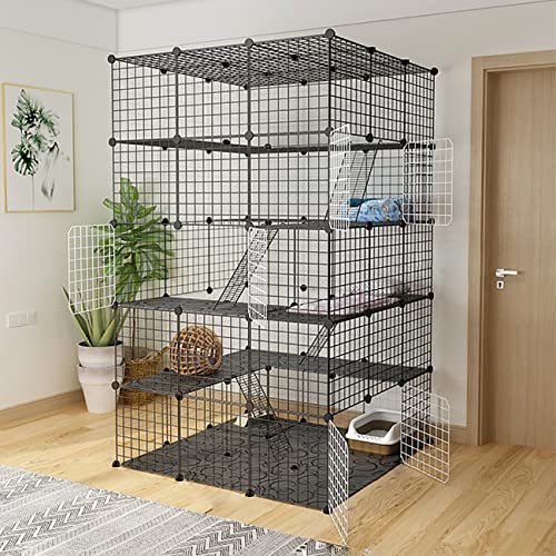 Großer Katzenkäfig – DIY Gehege mit Leitern, Anti-Jumping Kitten Box für Indoor/Outdoor Großer Katzenkäfig – DIY Gehege mit Leitern, Anti-Jumping Kitten Box für Indoor/Outdoor von Generisch