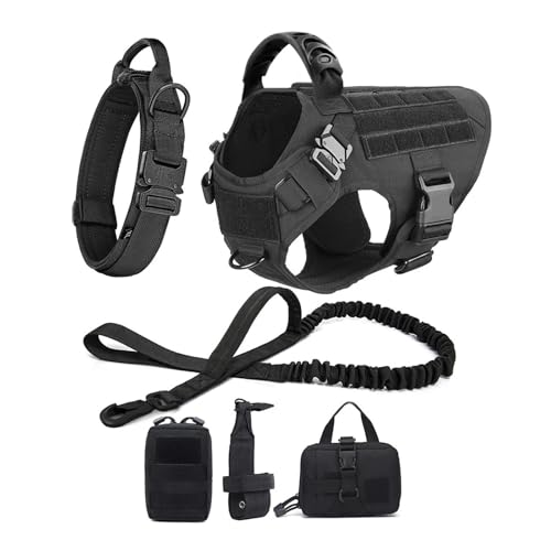 Großes Hundegeschirr, Leine, Hundegeschirr und Halsband für mittelgroße und große Hunde, verstellbar Großes Hundegeschirr, Leine, Hundegeschirr und Halsband für mittelgroße und große Hunde, verstellbar von Generisch