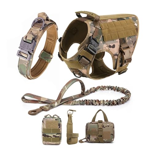 Großes Hundegeschirr, Leine, Hundegeschirr und Halsband für mittelgroße und große Hunde, verstellbar von Generisch