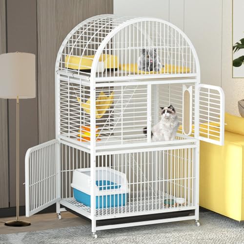Großes Katzen-Freigehege auf Rädern - DIY Kiste für den Innen- und Außenbereich, idealer Übungsraum für 1-3 Katzen Großes Katzen-Freigehege auf Rädern - DIY Kiste für den Innen- und Außenbereich, idealer Übungsraum für 1-3 Katzen von Generisch