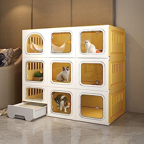 Großes Laufgitter für den Innenbereich – abnehmbares Haustierhaus zum Trainieren – ideale Outdoor-Gehege für Indoor-Katzen – Laufstall und Trainingsplatz Großes Laufgitter für den Innenbereich – abnehmbares Haustierhaus zum Trainieren – ideale Outdoor-Gehege für Indoor-Katzen – Laufstall und Trainingsplatz von Generisch