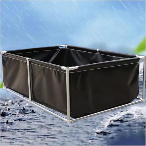 Großes PVC-Segeltuch-Aquarium mit Ständer – temporäres Halten von Fischteichen für Koizucht, Aquakultur-Wassertank-Zisterne, Pool-Teich für landwirtschaftliche Nutzung von Generisch