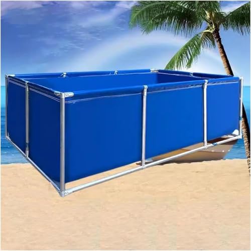 Großes PVC-Segeltuch-Aquarium mit Ständer – temporäres Halten von Fischteichen für Koizucht, Aquakultur-Wassertank-Zisterne, Pool-Teich für landwirtschaftliche Nutzung von Generisch