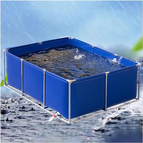 Großes PVC-Segeltuch-Aquarium mit Ständer – temporäres Halten von Fischteichen für Koizucht, Aquakultur-Wassertank-Zisterne, Pool-Teich für landwirtschaftliche Nutzung Großes PVC-Segeltuch-Aquarium mit Ständer – temporäres Halten von Fischteichen für Koizucht, Aquakultur-Wassertank-Zisterne, Pool-Teich für landwirtschaftliche Nutzung von Generisch
