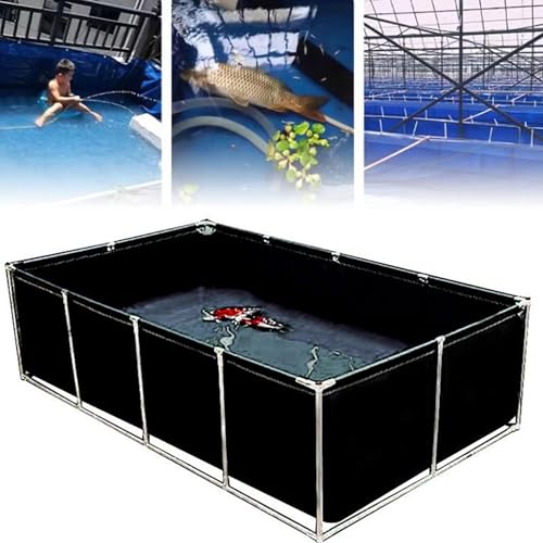 Großes PVC-Segeltuch-Aquarium mit Ständer – temporäres Halten von Fischteichen für Koizucht, Aquakultur-Wassertank-Zisterne, Pool-Teich für landwirtschaftliche Nutzung Großes PVC-Segeltuch-Aquarium mit Ständer – temporäres Halten von Fischteichen für Koizucht, Aquakultur-Wassertank-Zisterne, Pool-Teich für landwirtschaftliche Nutzung von Generisch