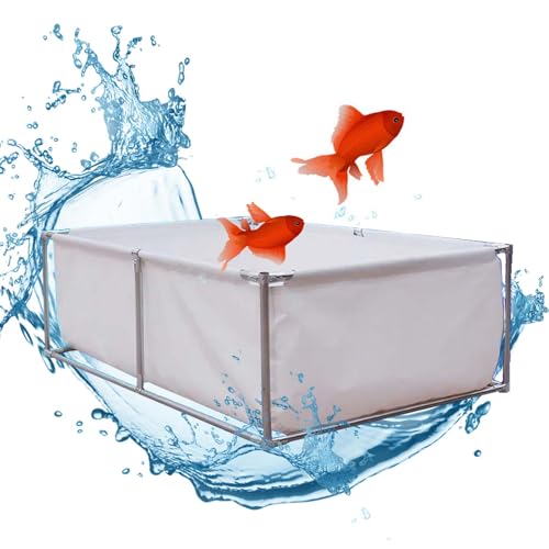 Großes PVC-Segeltuch-Aquarium mit Ständer – temporäres Halten von Fischteichen für Koizucht, Aquakultur-Wassertank-Zisterne, Pool-Teich für landwirtschaftliche Nutzung von Generisch