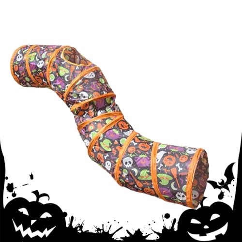 Halloween Katzentunnel – Indoor Katzen Tube Halloween | Faltbares lustiges Schlauchzelt Interaktives Haustierversteck für Welpen, , Frettchen, Hamster, Kaninchen Halloween Katzentunnel – Indoor Katzen Tube Halloween | Faltbares lustiges Schlauchzelt Interaktives Haustierversteck für Welpen, , Frettchen, Hamster, Kaninchen von Generisch