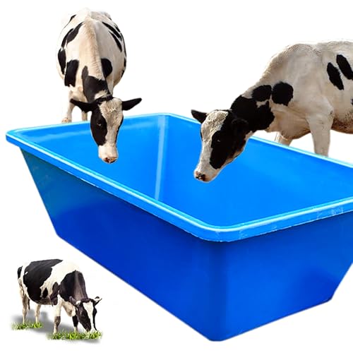 Haltbare Kunststofftränke - kaufest für Vieh- und Pferdefütterung und Wasserspeicherung von Generisch
