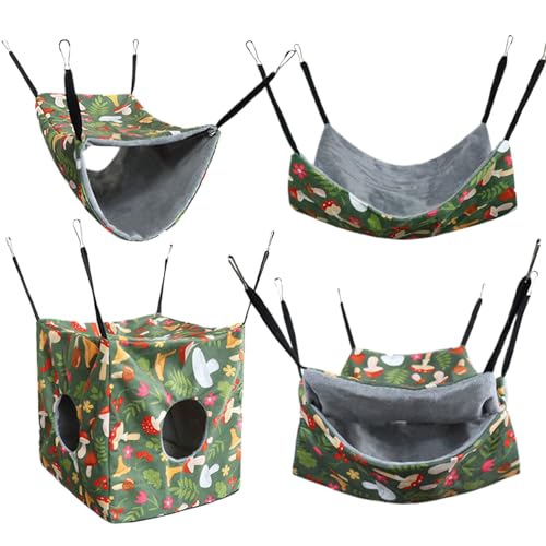 Hammock – Frettchenbett | Katzenbett | 4 Stück Hammock Tunnel aus atmungsaktivem Frettchentunnel | Zubehör für Käfig für Haustiere | Anti-Slip Small Animal Sleeping Ley für Crice Hammock – Frettchenbett | Katzenbett | 4 Stück Hammock Tunnel aus atmungsaktivem Frettchentunnel | Zubehör für Käfig für Haustiere | Anti-Slip Small Animal Sleeping Ley für Crice von Generisch
