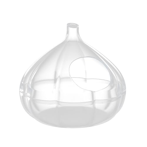 Hamster Bad,Transparenter Sandbad-Behälter in Knoblauchform | Badehaus Zur Reinigung Für Lemminge Und Rennmäuse Mit Hygienefunktion Hamster Bad,Transparenter Sandbad-Behälter in Knoblauchform | Badehaus Zur Reinigung Für Lemminge Und Rennmäuse Mit Hygienefunktion von Generisch