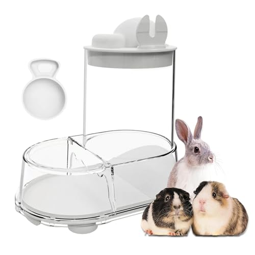 Hamster Futter- Und Wassernapf | Automatischer Kaninchen-Futterautomat Mit Stabiler Befüllung | Stabiler Abnehmbarer Großvolumiger Napf Für Mäuse Igel Frettchen Chinchillas Tauben Und von Generisch