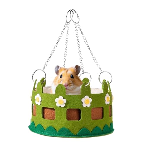 Hamster Hängematte,Weiches Tierkäfig Spielparadies - Gemütliche Schlafhängematte Für Hamster Meerschweinchen Chinchilla Igel Klettern Bewegung Beschäftigungsartikel von Generisch