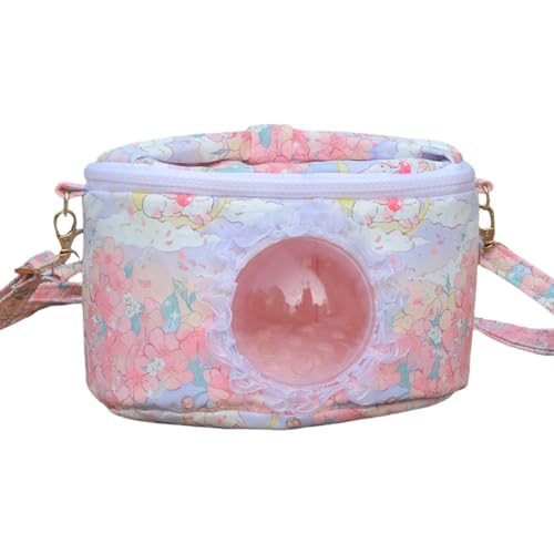 Hamster Handtasche - Tragbare Kleintier Transportbox Für Unterwegs,Leichtes Gehege Mit Verstellbarem Schultergurt Für Chinchilla Igel Hase von Generisch