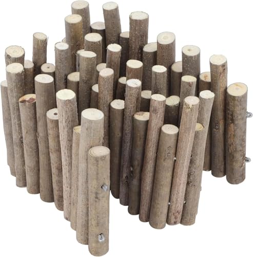 Hamster-Holzzaun, Hamsterspielzeug, Rattenleiter, Brücke, Hamster-Kauspielzeug, Spielzeug-Holzleiter, natürliches Versteck mit Rollenzähnen, Backenzähne, Übung für Maulwurf, Hütte, Kleintiere von Generisch